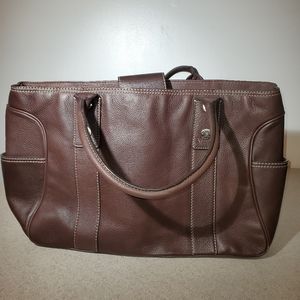 Large Brown Leather Michael Kors Handbag